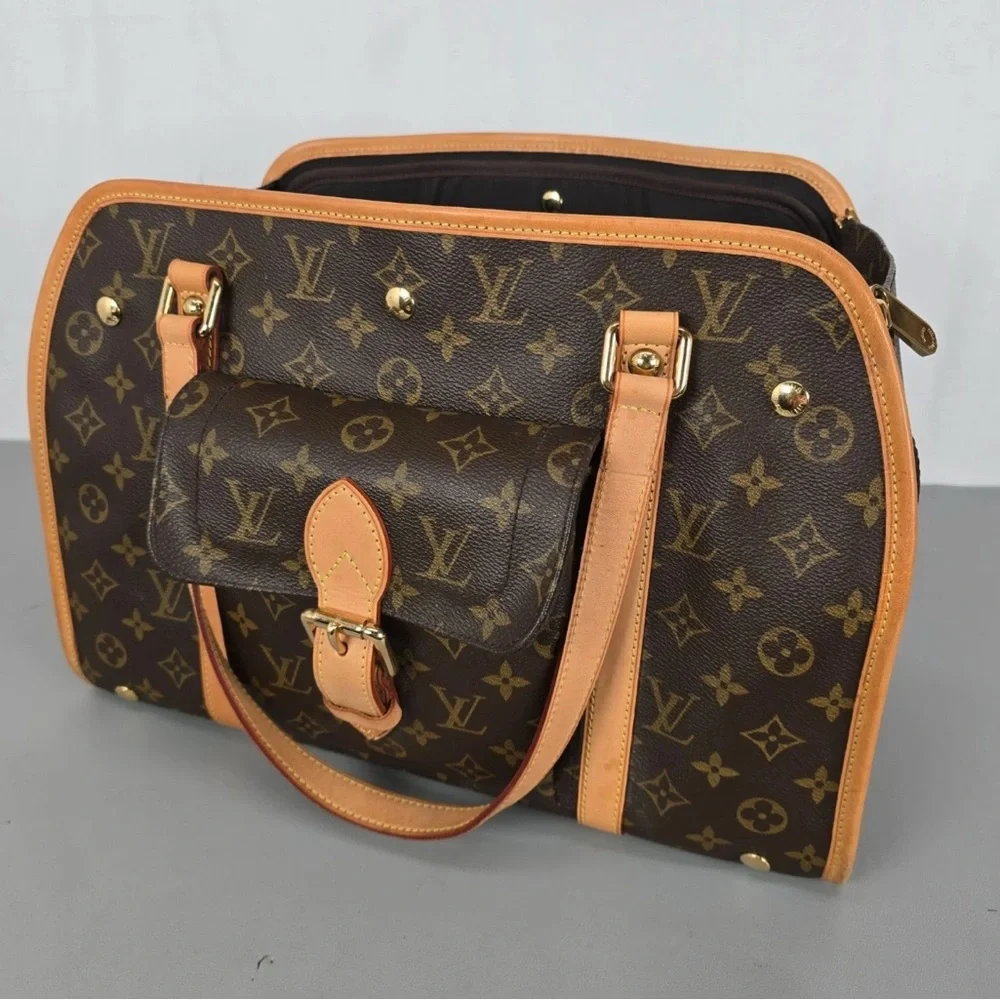 Louis Vuitton dog carrier Monogram Handbag